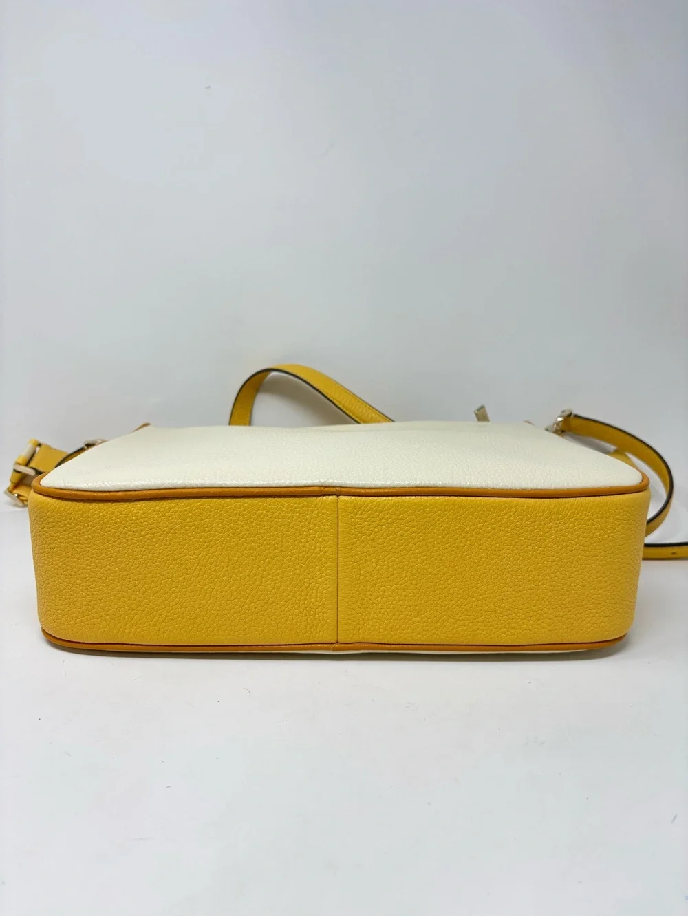 Kate Spade Emma Colorblock pebbles leather purse NWT buttermilk/yellow